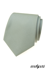 Krawat męski w kolorze eukaliptusowym